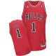 NBA Derrick Rose rouge jeunesse Swingman maillot - Adidas Chicago Bulls # 1 Road