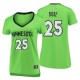 Timberwolves des Minnesota pour femmes de marque Fanatics # 25 Derrick Rose Statement Edition, réplique de maillot vert
