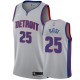Detroit Pistons Derrick Rose #25 Déclaration Maillot Hommes